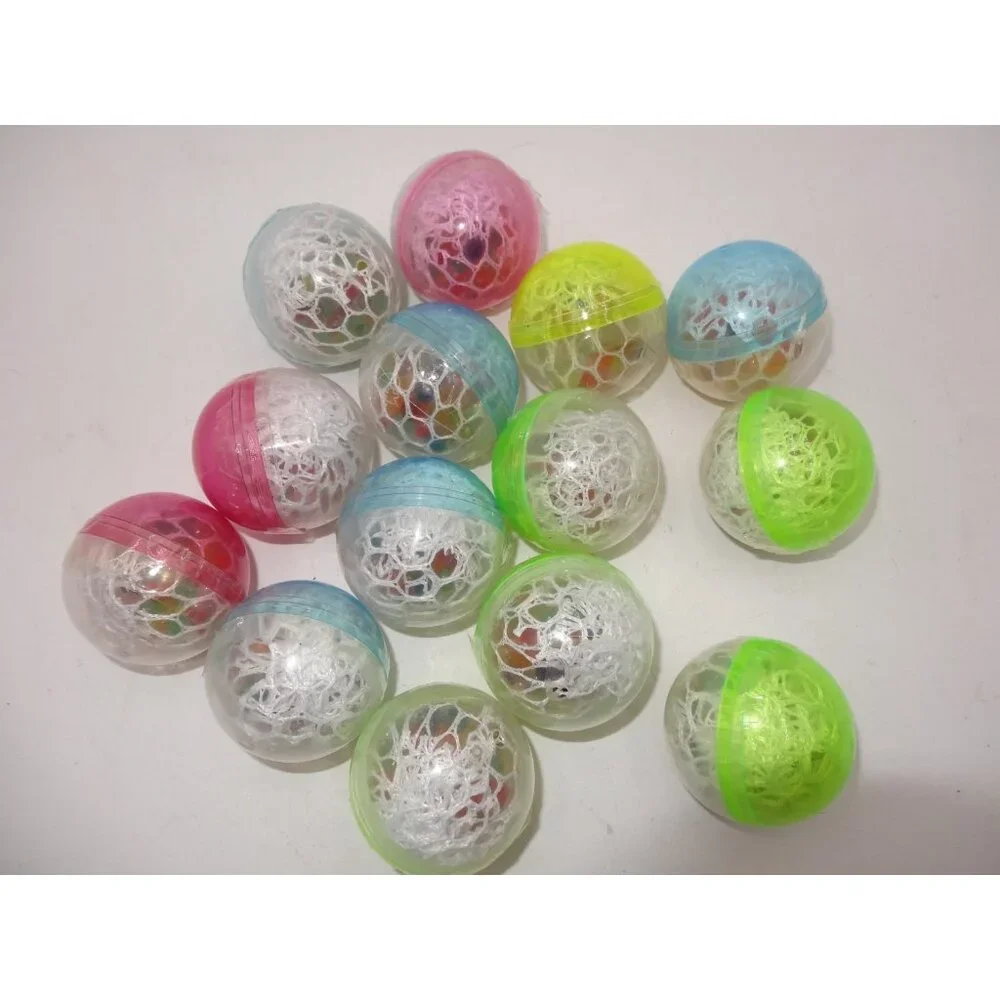 Rainbow Squeeze Ball Mesh Grape‎ Squeeze Ball Sensory  Elastic Stress Balls x 14